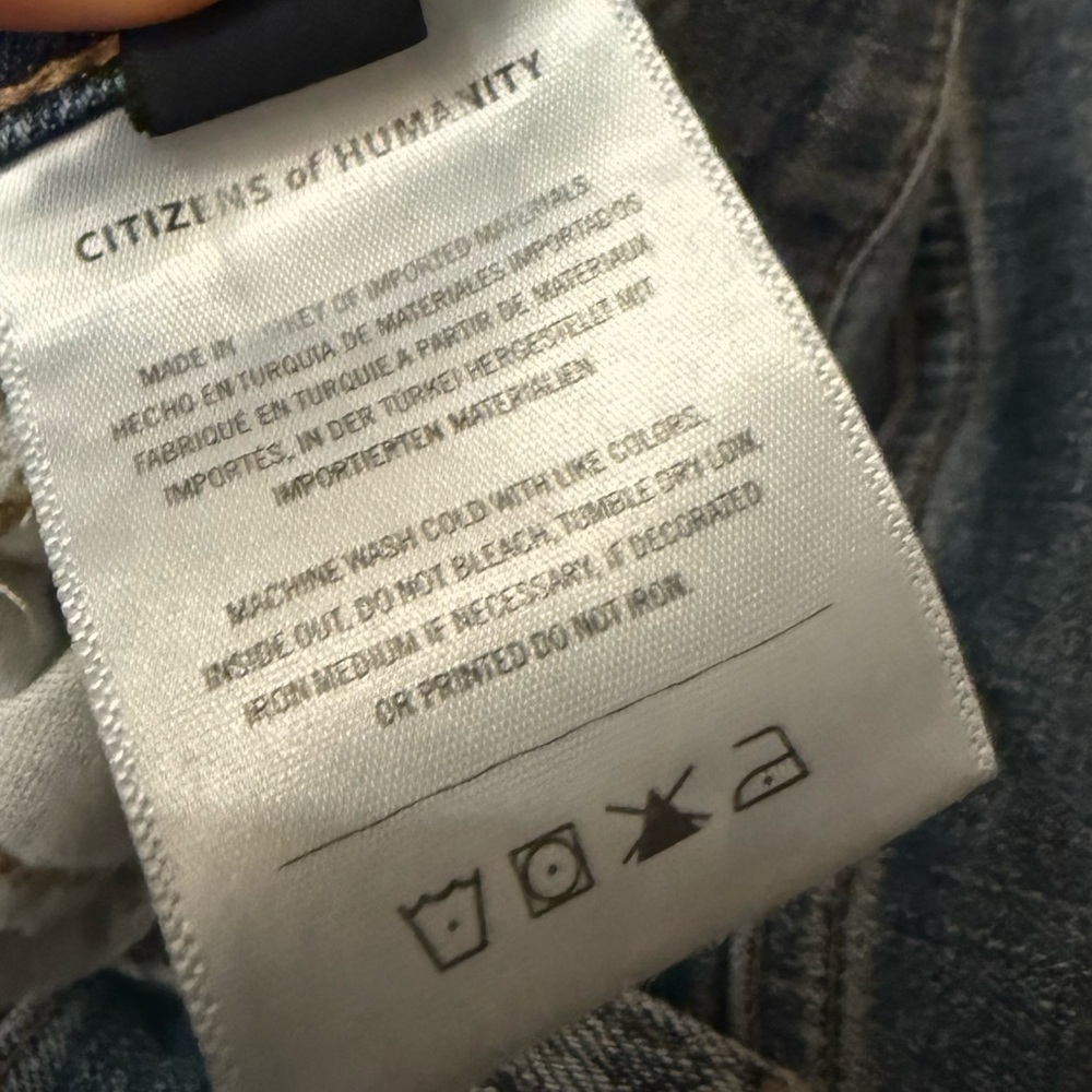 Citizens of Humanity Olivia High Rise Skinny Straight Jeans Sz 25 Medium Wash - Picture 5 of 8